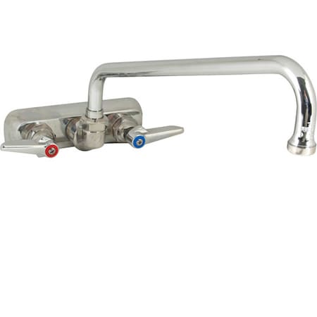 T&S Brass Faucet, 3.5"Wall , 12"Spt, Leadfre B-1108